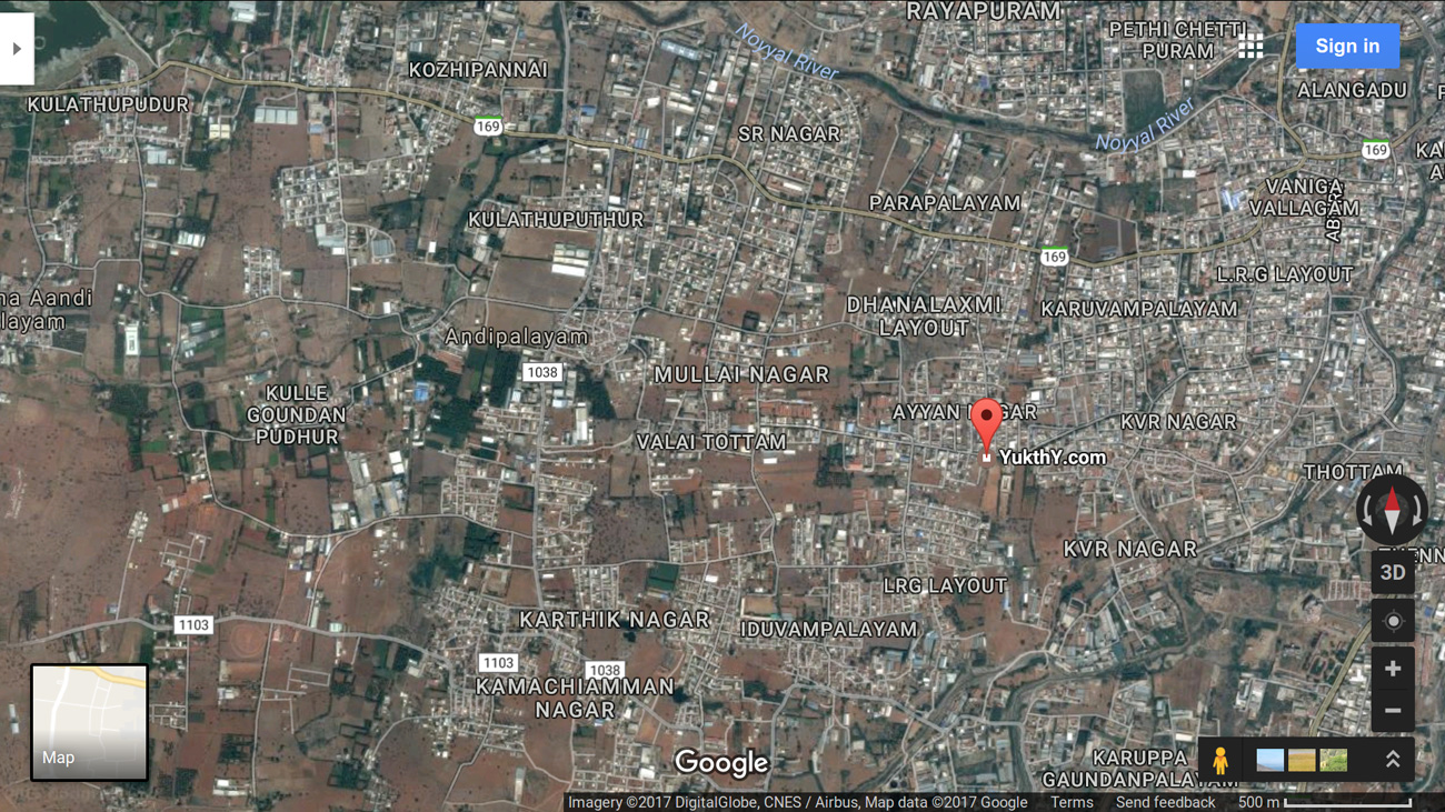 Click to See Surrounding Population / Development activities in Google Maps